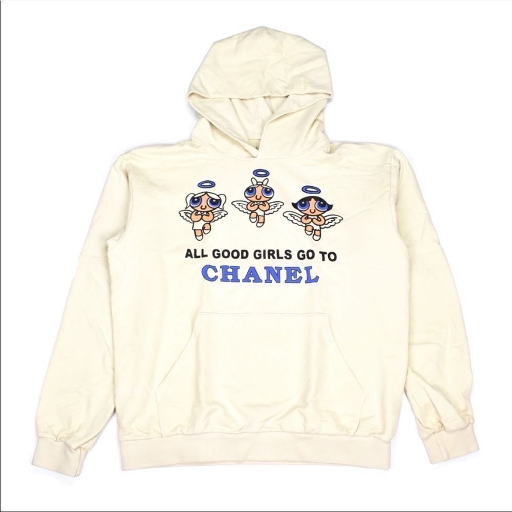 Mega Yacht All Good Girls Go To Chanel Bad Girls Go To Gucci Cream Hoodie